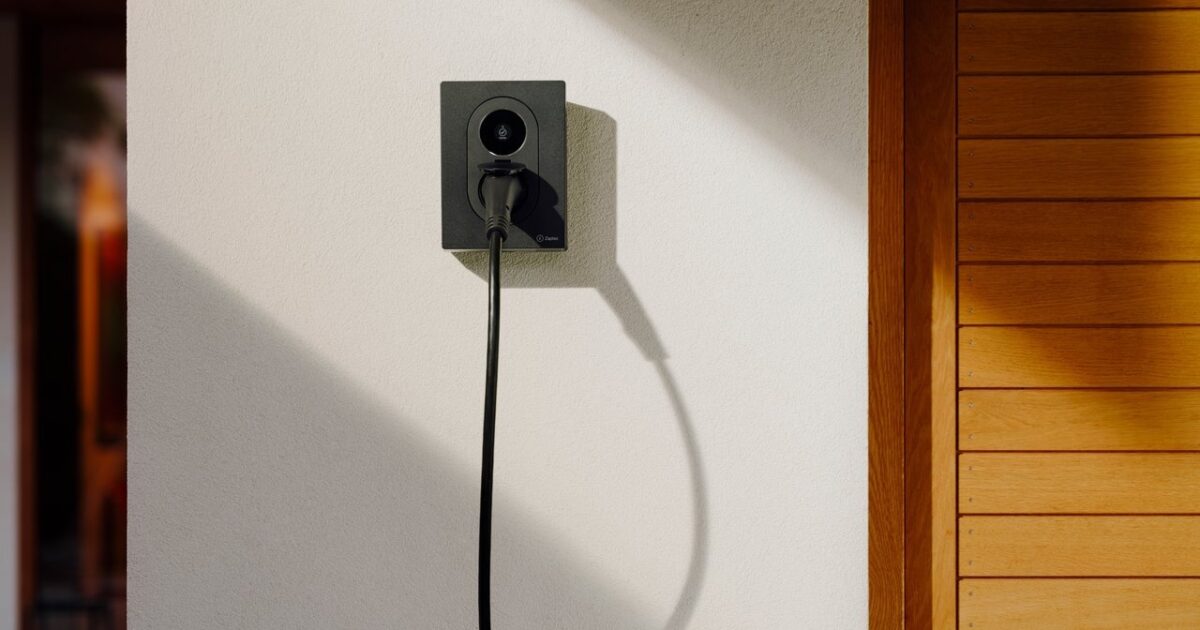Zaptec Go 2 EV charger installed on home wall